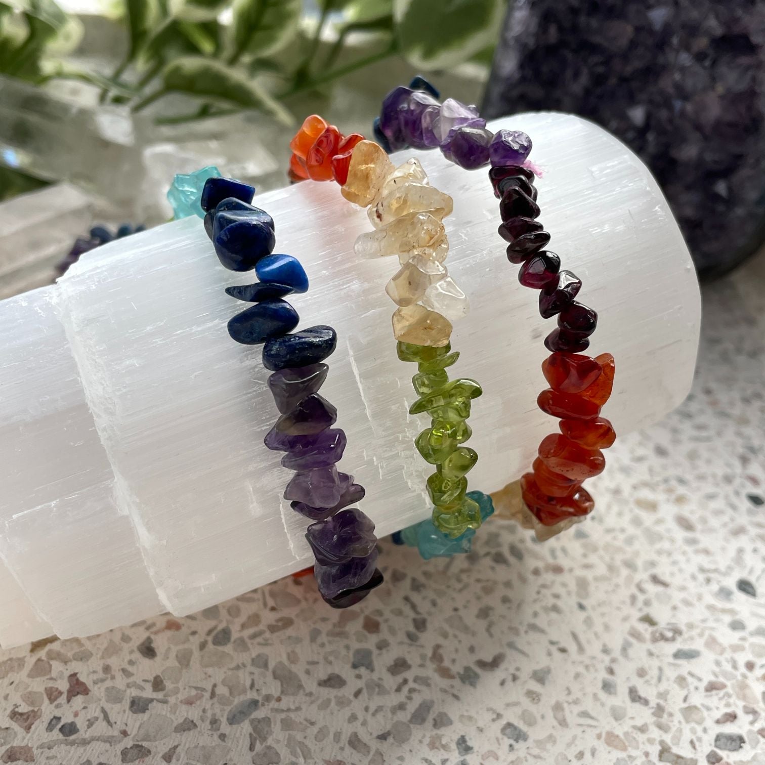 Seven Chakra Chip Bracelet(IN) Seven Chakra Chip Bracelet(IN)